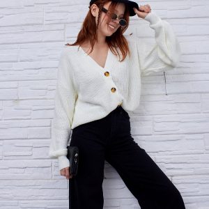 Kadın Selanik Örgü Oversize Hırka