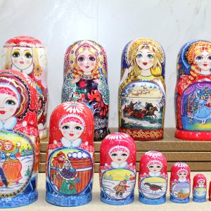 10'lu Ahşap Matruşka Seti