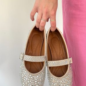 Denya Bej Süet Babet Ayakkabı