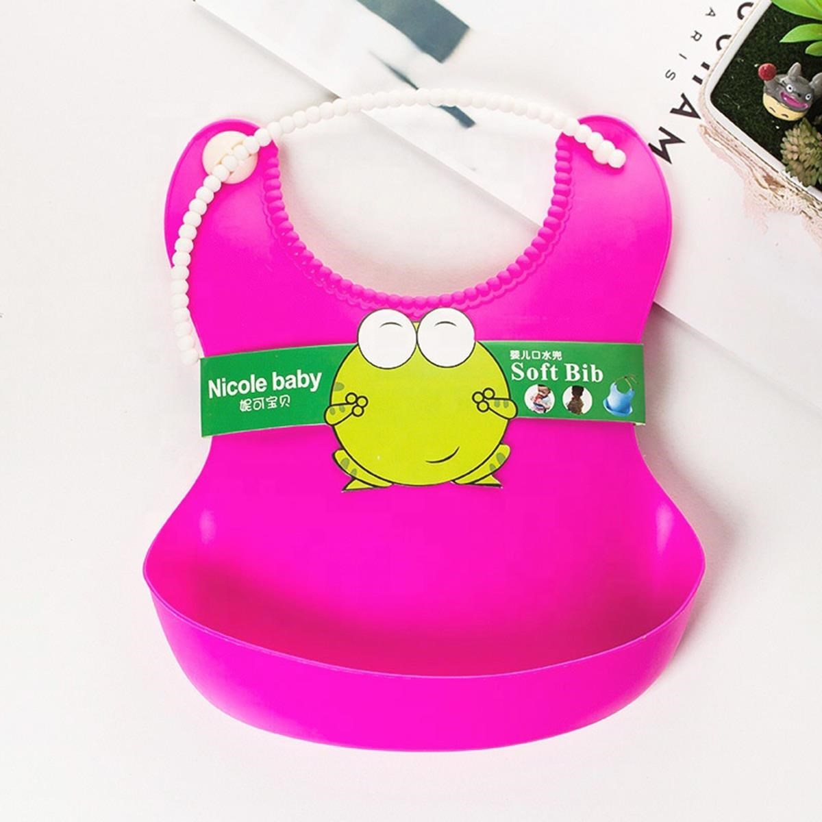 Çocuk Bebek Mama Önlüğü Dökülme Engelleyici Bükülebilir Pembe (5296) - Görsel 4