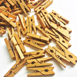 100'lü Gold Ahşap Mandal 2.5cm (10'lu Paket-1000 Adet)