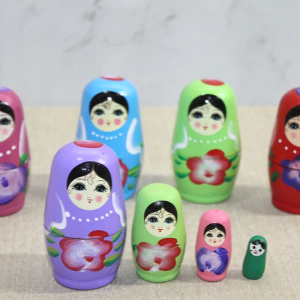 4'lü Ahşap Matruşka Alk3814