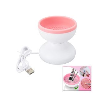 MAKEUP BRUSH CLEANER MAKYAJ FIRÇA TEMİZLEME MAKİNESİ  USB ÇALIŞMA - SİLİKON TIRTIKLI HAZNE (5296)