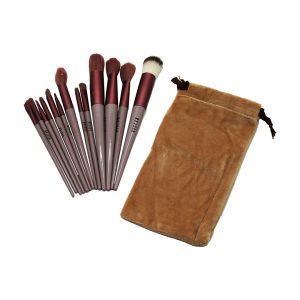 13PCS EFLATUN KADİFE TORBALI MAKYAJ FIRÇA SET (5296)