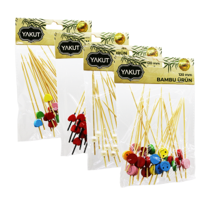 20 PARÇA BAMBU KOKTEYL KÜRDAN 120MM (5296)