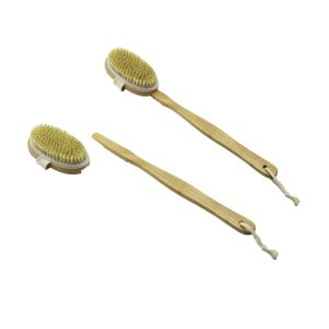 2İN1 KULLANIM = AHŞAP SAPLI - ELE GEÇMELİ  SIRT KESESİ - DUŞ FIRÇASI  FIRÇA:6 X 12CM + SAP:26.5CM =38.5CM (5296)