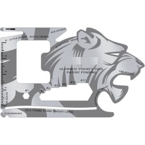 18 Fonksiyonlu Cüzdan İçi Aslan Tasarımlı Kart Acil Durum Kiti (5296)