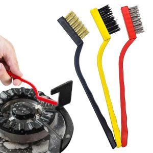 3 lü Detaylı Temizlik Bakır,Demir ve Sert Plastik Tel Fırça (5296)