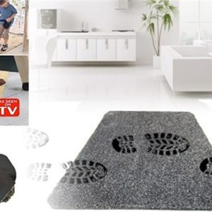 Çamaşır Makinesinde Yıkanabilir Kir Toz Emici Mikrofiberli Paspas (5296)