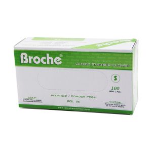 BROCHE  S  PUDRASIZ MUAYENE ELDİVENİ 100LÜ (5296)