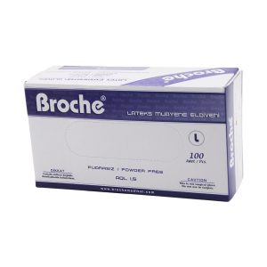 BROCHE  L  PUDRASIZ MUAYENE ELDİVENİ 100LÜ (5296)