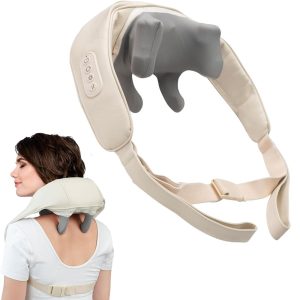 Elektrikli Boyun ve Sırt Masaj Aleti Kablosuz Boyun ve Omuz Yoğurma Masaj Yastığı (5296)