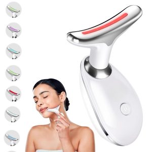 7 Farklı Işık Modlu Titreşimli Boyun Ve Yüz Ems Güzellik Cihazı (5296)