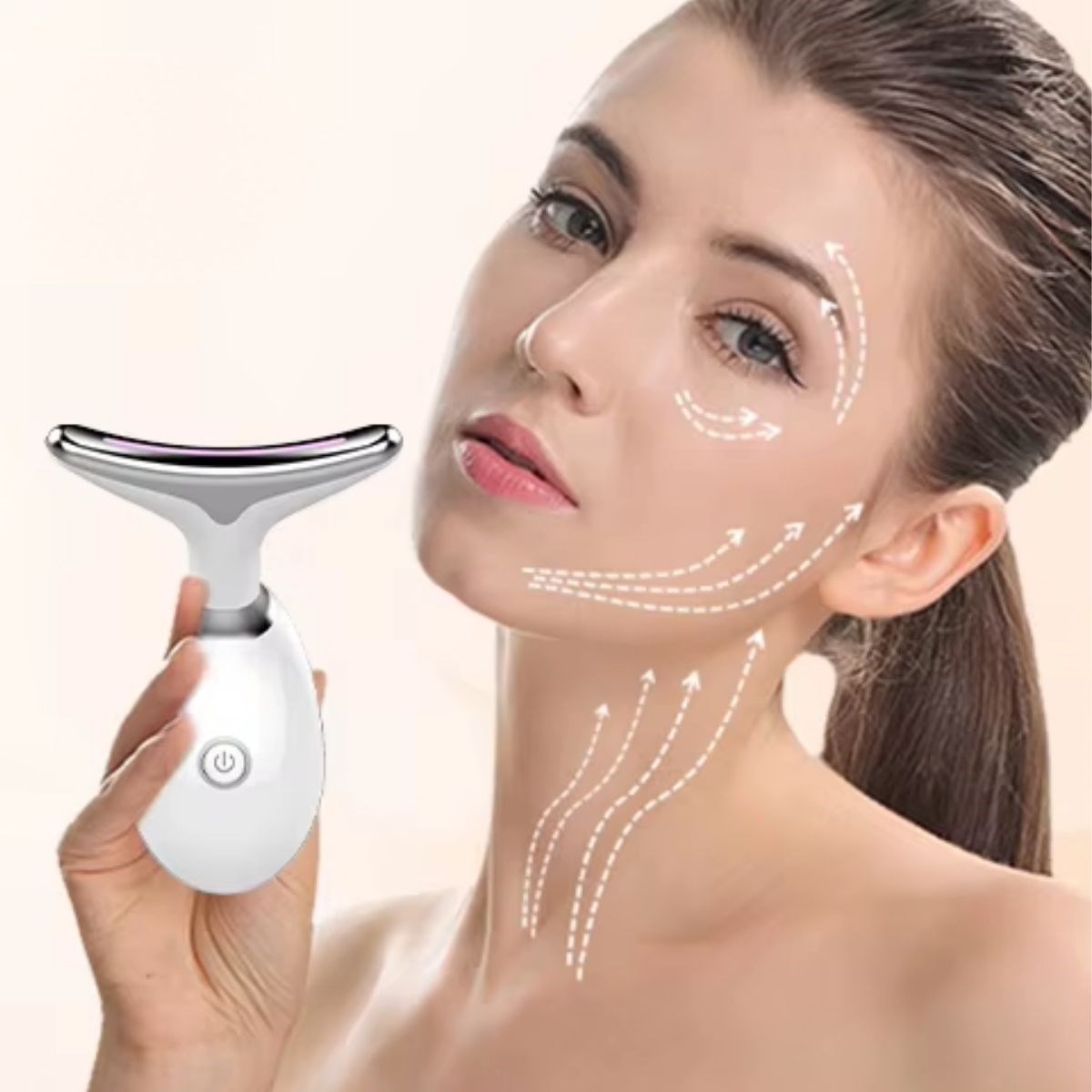 7 Farklı Işık Modlu Titreşimli Boyun Ve Yüz Ems Güzellik Cihazı (5296) - Görsel 3