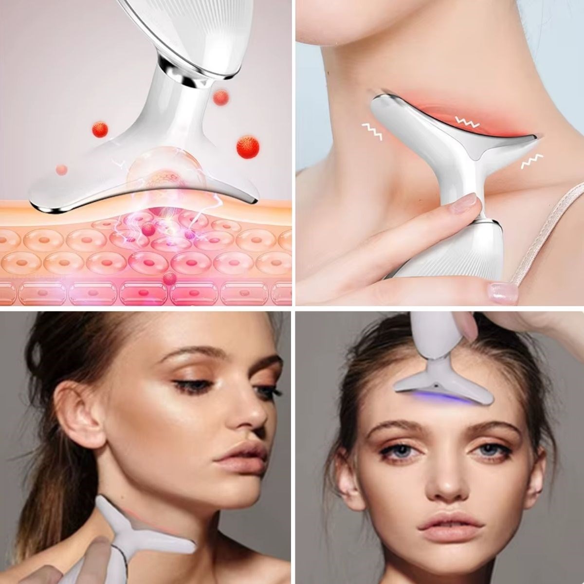 7 Farklı Işık Modlu Titreşimli Boyun Ve Yüz Ems Güzellik Cihazı (5296) - Görsel 4