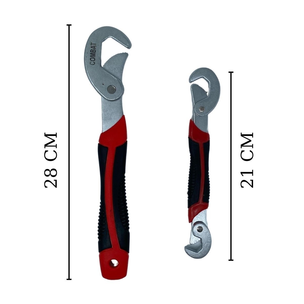 Çok Fonksiyonlu Ergonomik Ayarlanabilir Büyük Küçük Akıllı Pense Anahtar 2li Set (5296) - Görsel 4