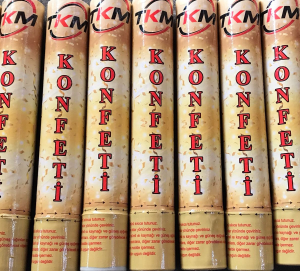 KONFETİ KARNAVAL METALİK RENKLİ 30CM (5296)