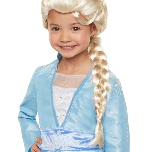 Platin Altın Dore Renk Karlar Ülkesi Elsa Frozen Peruğu Çocuk Boy (5296)