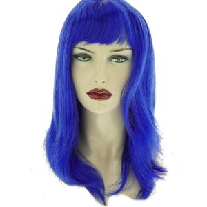 Mavi Renk Uzun Parti Peruğu (5296)