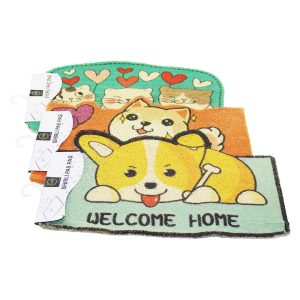 HAYVAN FİGÜRLÜ 37X57CM KAUÇUK PLASTİK KAPI PASPASI (5296)