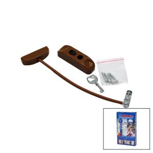 KAHVERENGİ HALATLI ANAHTARLI EMNYET KİLİT (5296)