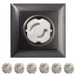 Bebek Çocuk Priz Koruma Kapağı (6 Adet) Çocuk Güvenliği, Priz Muhafazası, Priz Kapatıcı (5296)