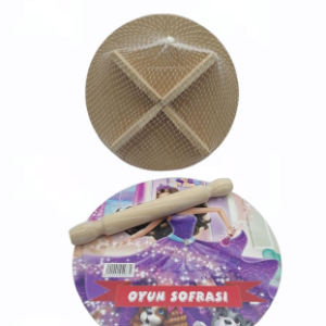 24CM RESİMLİ AHŞAP OYUN SOFRASI EKMEK TAHTA (5296)