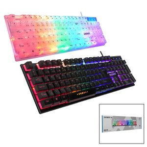 EVEREST KB-24  GÖKKUŞAĞI IŞIKLI   USB KABLOLU  OYUNCU KLAVYE  155CM KABLO (5296)