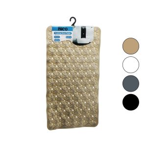 DİKDÖRTGEN - PLASTİK KABARTMA ÇİÇEK DESEN- RENKLİ 92PCS VANTUZ KAYDIRMAZ BANYO- KÜVET PASPAS 36X67CM (5296)