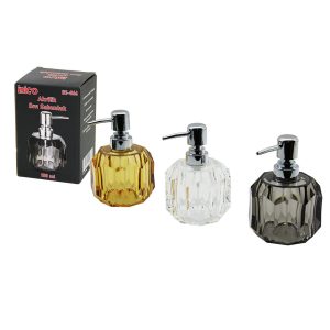 TOMBUL YUVARLAK - PRİZMA  ŞEFFAF - RENKLİ   AKRİLİK - MİKA KRİSTAL  SIVI SABUNLUK  180ML (5296)