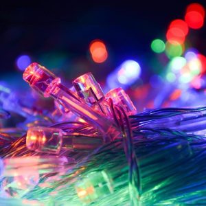 10 Metre 100 Ledli 8 Fonksiyonlu Karışık Renkli RGB Led Lamba (5296)