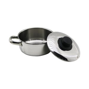 14CM METAL KAPAK MİNİ ÇELİK TENCERE (5296)