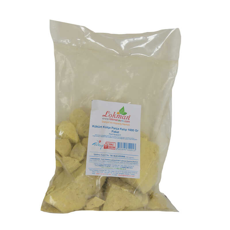 Kükürt Külçe Parça Kalıp 1000 Gr Paket - Görsel 2