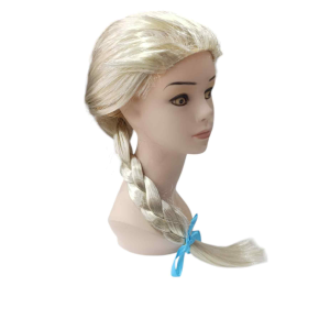 Platin Altın Dore Renk Karlar Ülkesi Elsa Frozen Peruğu Çocuk Boy
