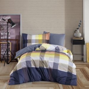 Tek Kişilik Poplin Nev Takımı Virginia Lacivert