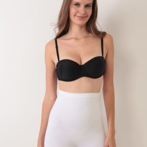 Beyaz Kadın Kalça Kaldırıcı Dikişsiz Korse