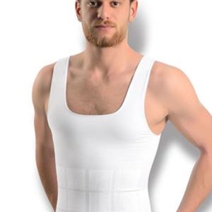Beyaz Erkek Dikişsiz Vücut Toparlayıcı Korse