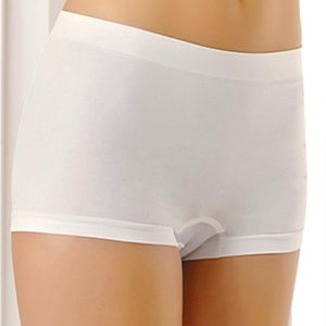 Beyaz Dikişsiz Kadın Boxer Korse Korse