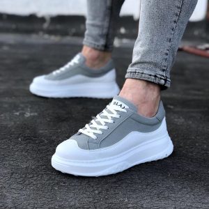 Beyaz Gri Erkek Ayakkabı