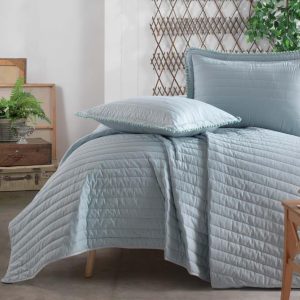 Tek Kişilik Yatak Örtüsü Pedra v4 Turkuaz