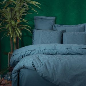 Çift Kişilik Jakarlı Saten Nev Takımı Sante Petrol