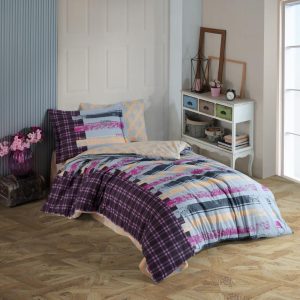 Tek Kişilik Poplin Nev Takımı Vivaldi Gri