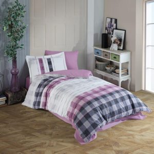 Tek Kişilik Poplin Nev Takımı Seulita Pembe