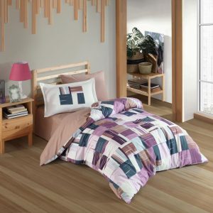 Tek Kişilik Poplin Nev Takımı Dream Bordo