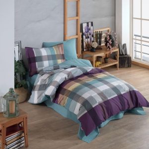 Tek Kişilik Poplin Nev Takımı Virginia Bordo