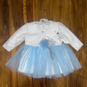 9-18 aylık prenses elbise mavi