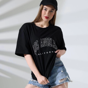 Angeles baskılı tişört