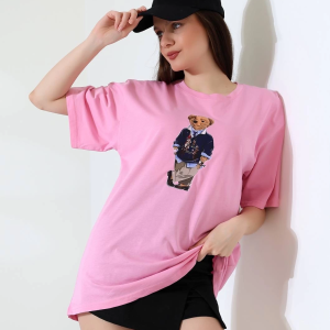 Ayıcıklı oversize tişört
