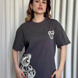 Baskılı ayıcıklı tişört