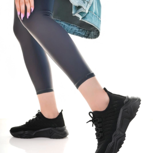 Ante Siyah Triko Bağcıklı Spor Ayakkabı